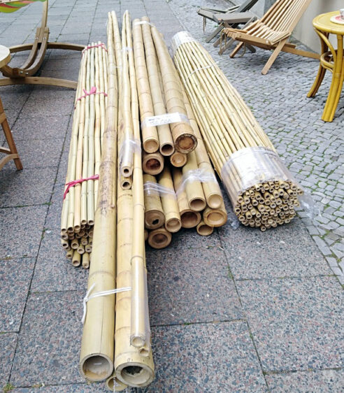 Bambusrohre frisch eingetroffen
